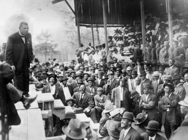 1915 Black History Photo-Booker T Florida Washington with Group in Palatka